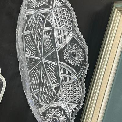 Amazing Crystal Tray Bowls and Vase