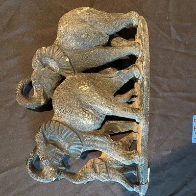 vintage stone serpentine elephant carving