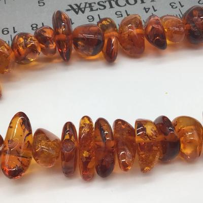 Large Vintage Amber Barrel Type Clasp