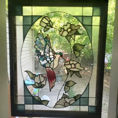 LOT 67 HUMMINGBIRD STAINGLASS