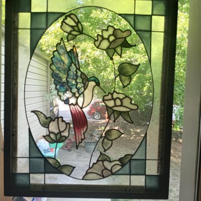 LOT 67 HUMMINGBIRD STAINGLASS