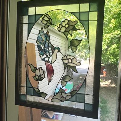 LOT 67 HUMMINGBIRD STAINGLASS
