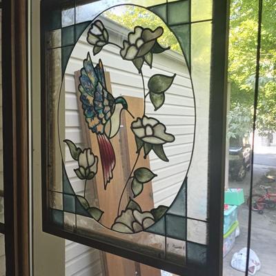 LOT 67 HUMMINGBIRD STAINGLASS