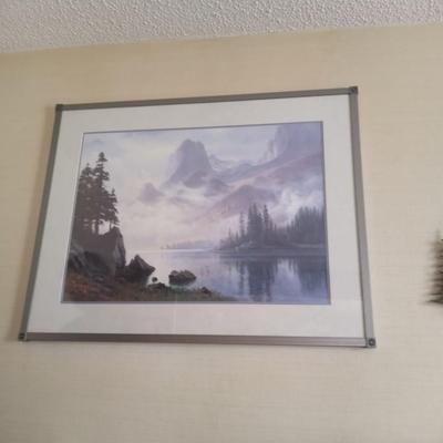 LOT 66 FRAMED LAKE SCENE ARTWORK