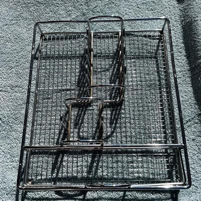 3 metal wire organizers