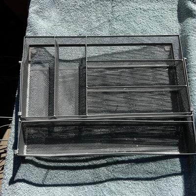 3 metal wire organizers