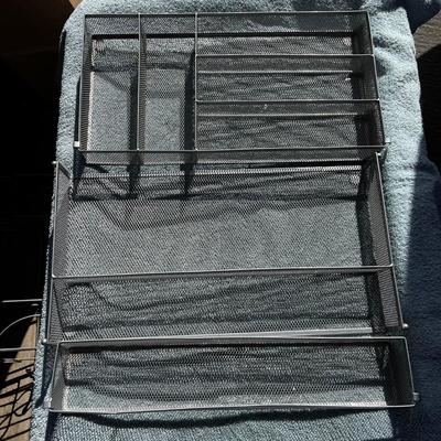 3 metal wire organizers