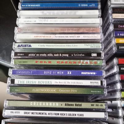 LOT 94 COLLECTION OF MUSIC ON CD IN CD HOLDERS
