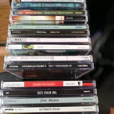 LOT 94 COLLECTION OF MUSIC ON CD IN CD HOLDERS