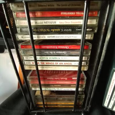 LOT 89 MUSIC ON CD AND CAGE HOLDER