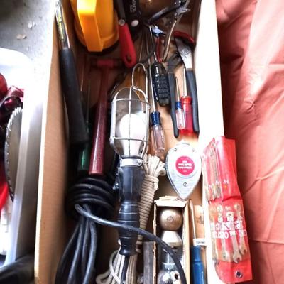LOT 107 MECHANICS LIGHT-HITCH BALL-OPEN WRENCH SET-HAND TOOLS