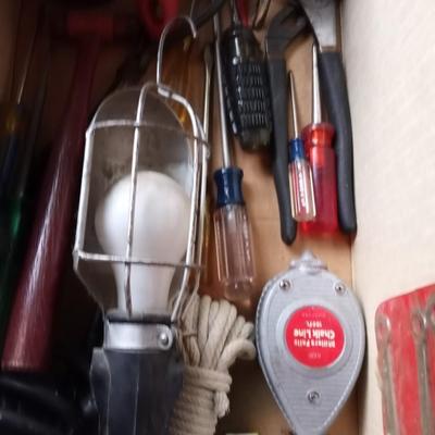 LOT 107 MECHANICS LIGHT-HITCH BALL-OPEN WRENCH SET-HAND TOOLS
