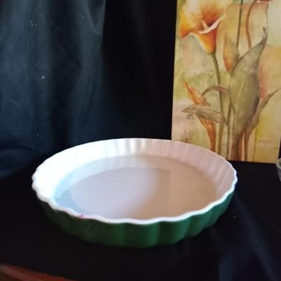 LOT 46 VARAGES BAKEWARE-GLASS JUICER-HANGING WALL ART