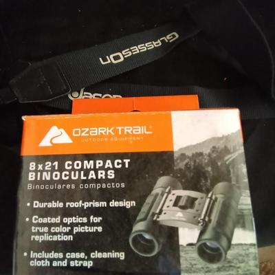 LOT 60 JASON BINOCULARS AND OZARC TRAIL COMPACT BINOCULARS