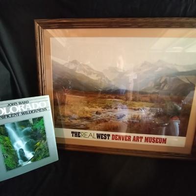 LOT 54 FRAMED DENVER ART MUSEUM POSTER "THE REAL WEST"