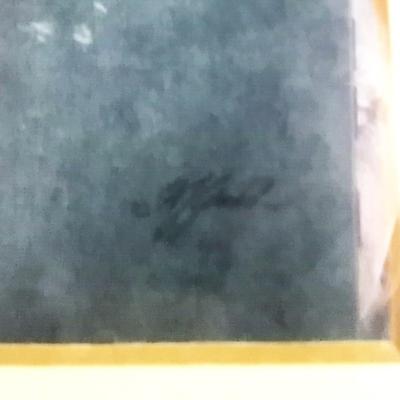 LOT 56 FRAMED AND SIGNED EAGLE ARTWORK & AMERICA BOOK