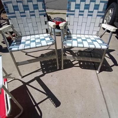 LOT 57 FOUR LAWN CHAIRS