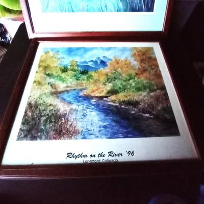 LOT 116 TWO FRAMED ARTWORK