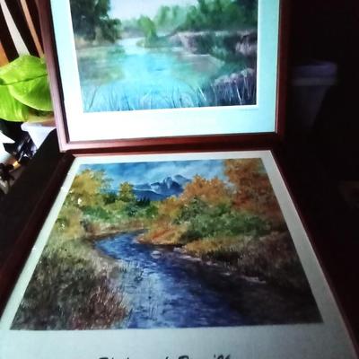 LOT 116 TWO FRAMED ARTWORK