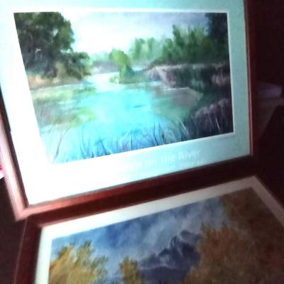 LOT 116 TWO FRAMED ARTWORK