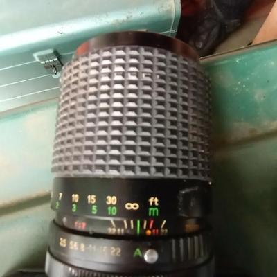 LOT 125 TWO CANON CAMERAS AND LENS