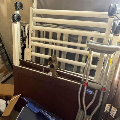 Lot 18: Garage: Invocare Medical Bed, Wheelchair & more