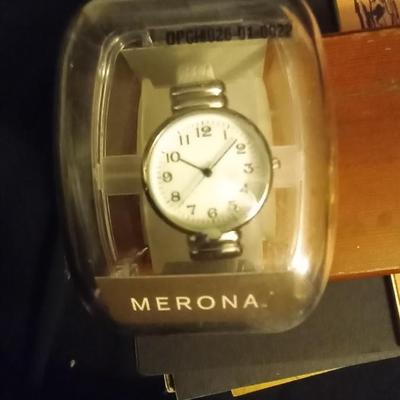 LOT 98 NIB LADIES' MERONA WATCH AND QUARTZ WATCH