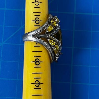 Yellow Jeweled Ring 
