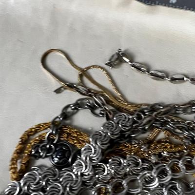 Gold and Silver Various Costume Chain Lot