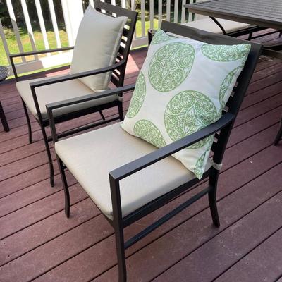 Two Crate & Barrel side chairs