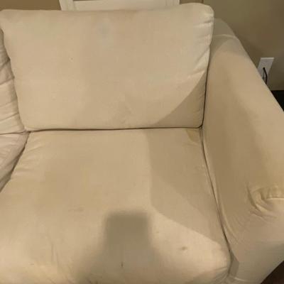 White sofa (there are two) selling separately
