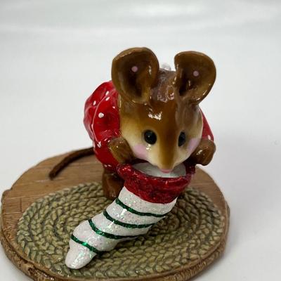 Wee Forest Folk Chris-mouse stocking  M-152