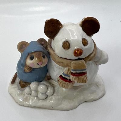 Wee forest folk snow mouse and friends M â€“ 084