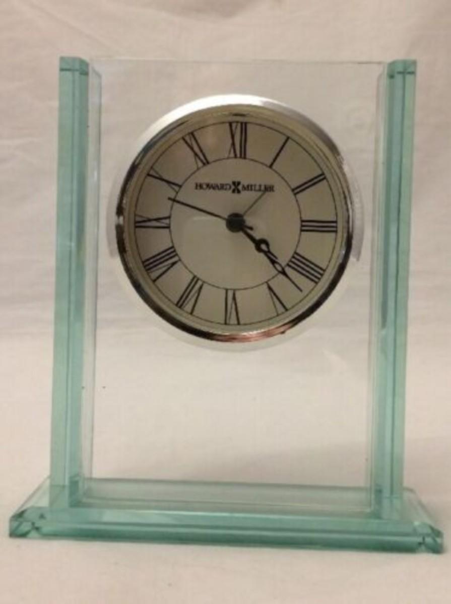 Howard Miller Cooper Glass Carriage Alarm Clock 645-643 Clock Works ...