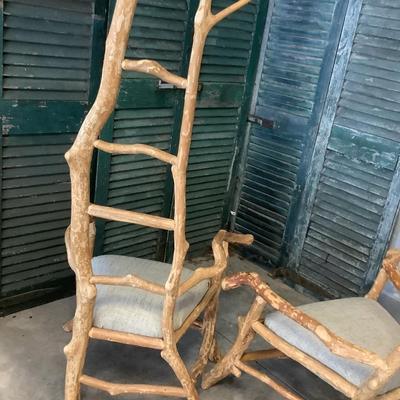 Rhododendron chairs- so unique as decorative as they are functional