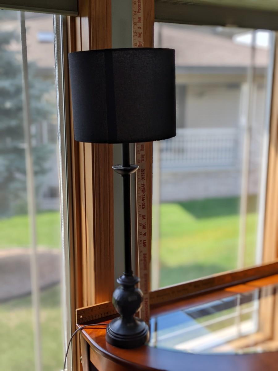 Accent Table Lamp, Black