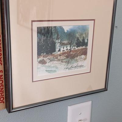 Country Church Print by Kan Anderson