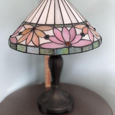 Stained Glass Table Lamp, Exc Shape