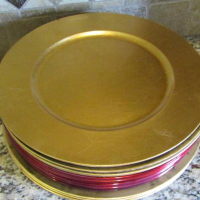 Assorted Plate Chargers- Approx 21 Pieces (#21)