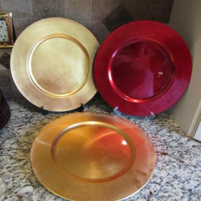 Assorted Plate Chargers- Approx 21 Pieces (#21)
