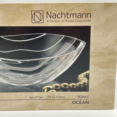 NACHTMANN ~ Ocean ~ Set Of Two (2) Crystal Bowls