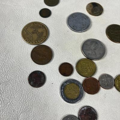 Mixed Lot of Foreign Coin Tokens 