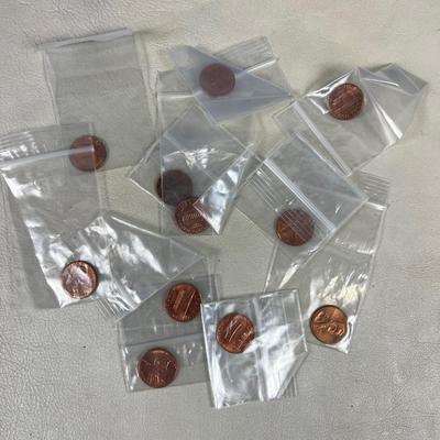Uncirculated Pennies 1990's, Several