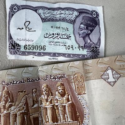 3 Egyptian Currency Bills
