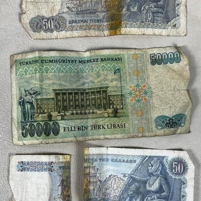 Greek and Turkish Currency 