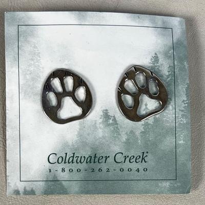 Cold Water Creek; Bear Paw Earrings