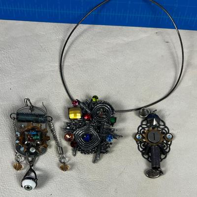 Steam Punk / Found Object Pendants 