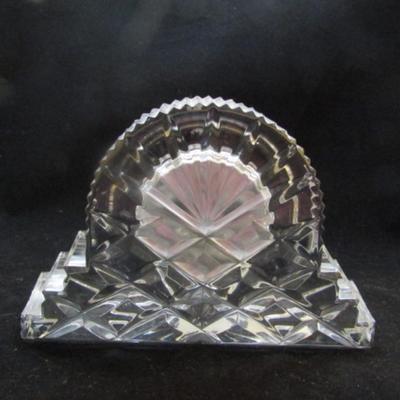Waterford Crystal Mantle-Style Clock with Cut Sunburst Accent (#27)