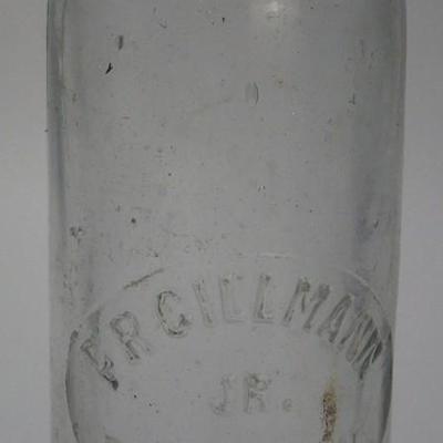 F R GILMANN JR. Poughkeepsie N.Y. Soda Bottle