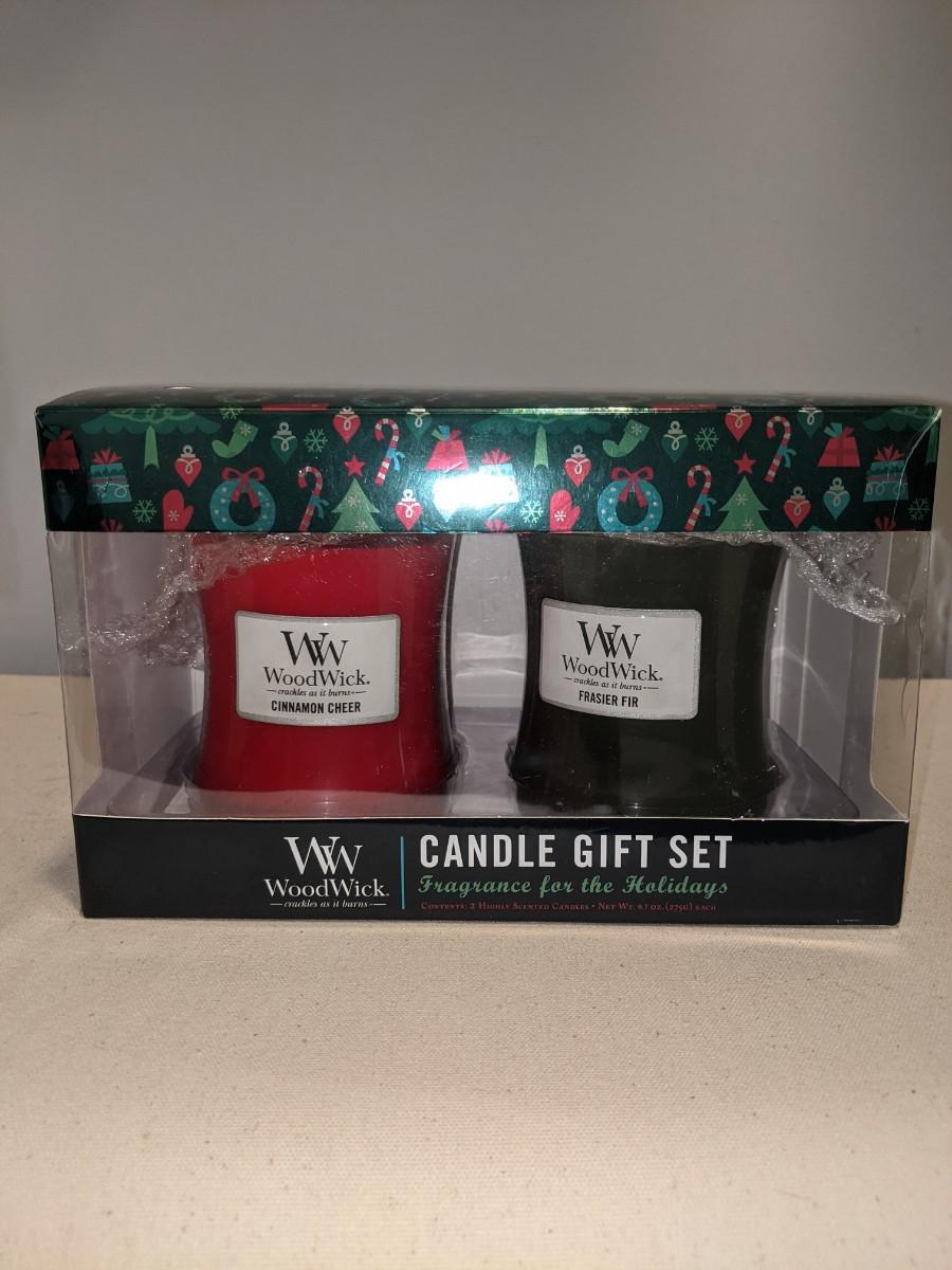 Large WoodWick candle gift set